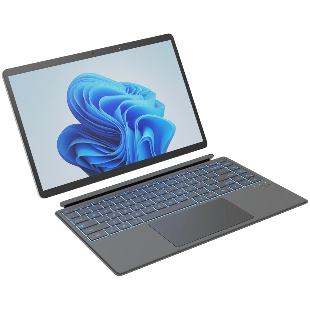Ninkear T40 Intel N100 Quad Core 16GB RAM 512GB SSD 14 Inch Windows 11 2 In 1 Tablet With RGB Backlit Keyboard