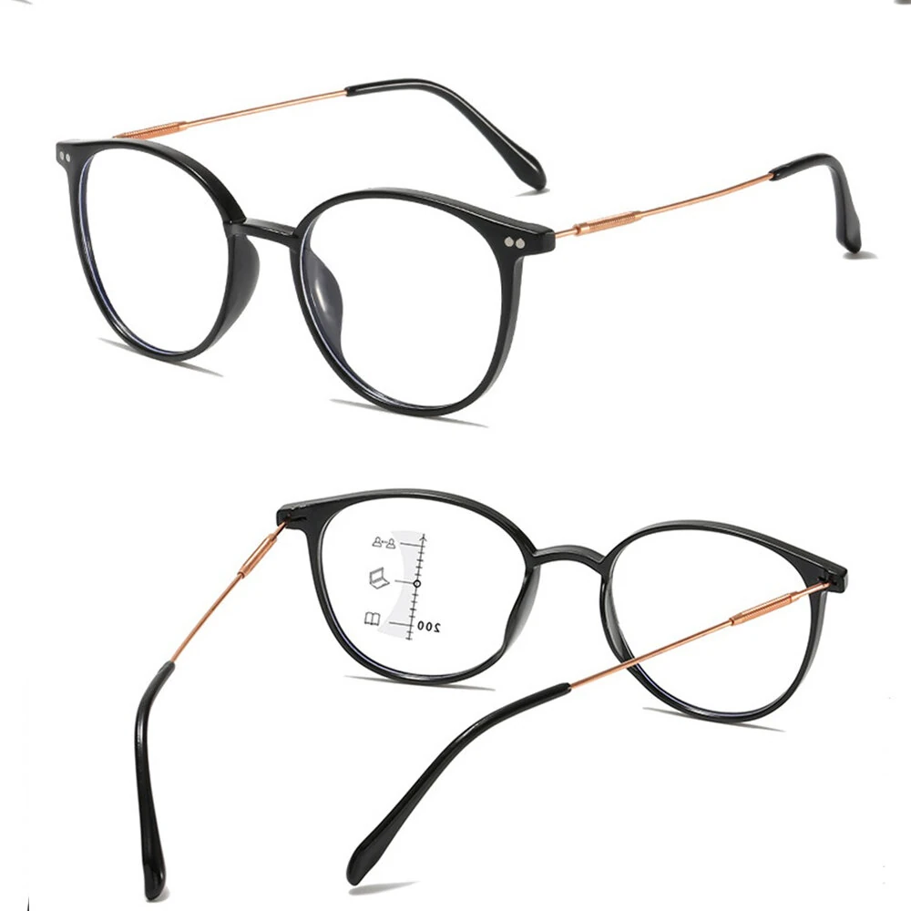 Progressive Multifocal Anti-blue Light Reading Glasses HD Lightweight Fashion Presbyopia Glasses
