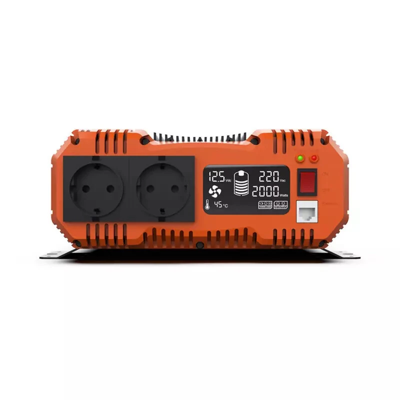 [EU Direct] FCHAO 2500W(Peak Power 5000W) Inverter DC 12V/24V/48V To AC 220V 230V Solar Power Invertor With LCD Display Remote Control For RV,KSC-2500W
