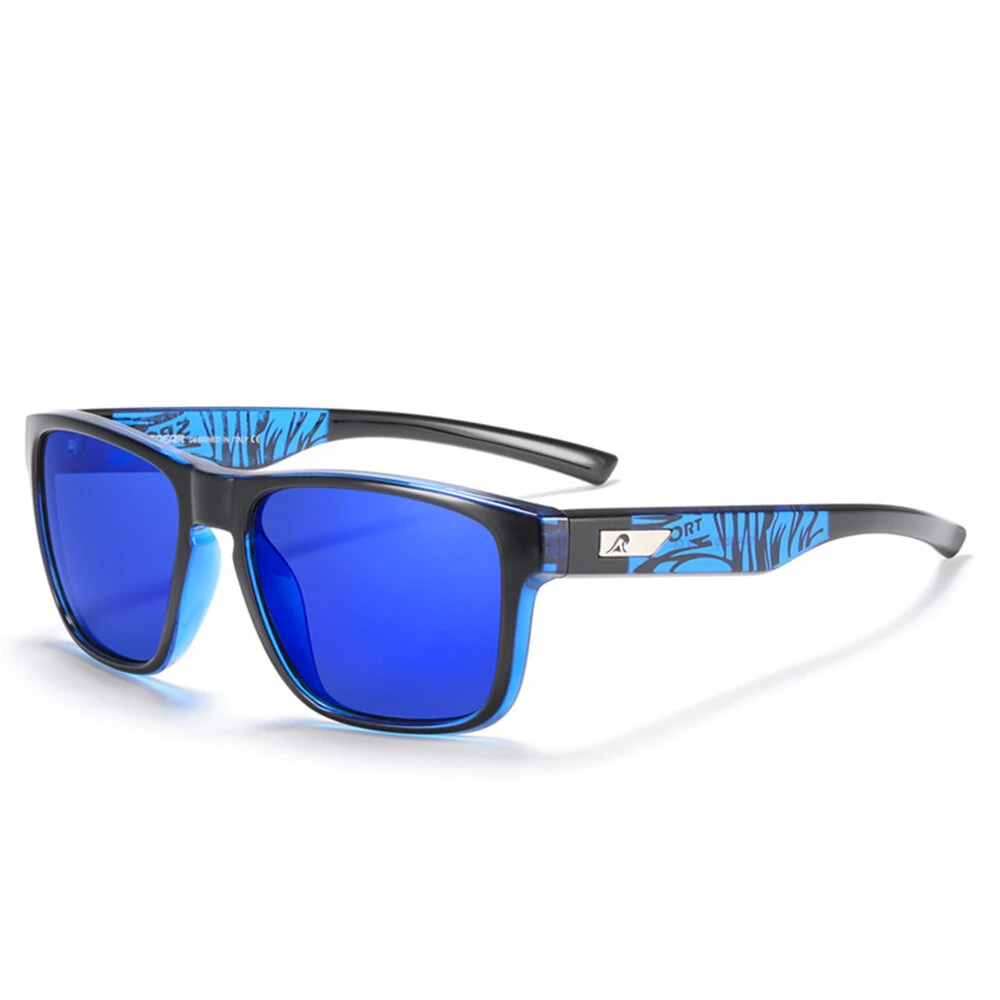 KDEAM Classic Square Frame Polarized Sunglasses UV400 Protection Sport Sun Eyewear for Outdoor Cycling Driving Fishing
