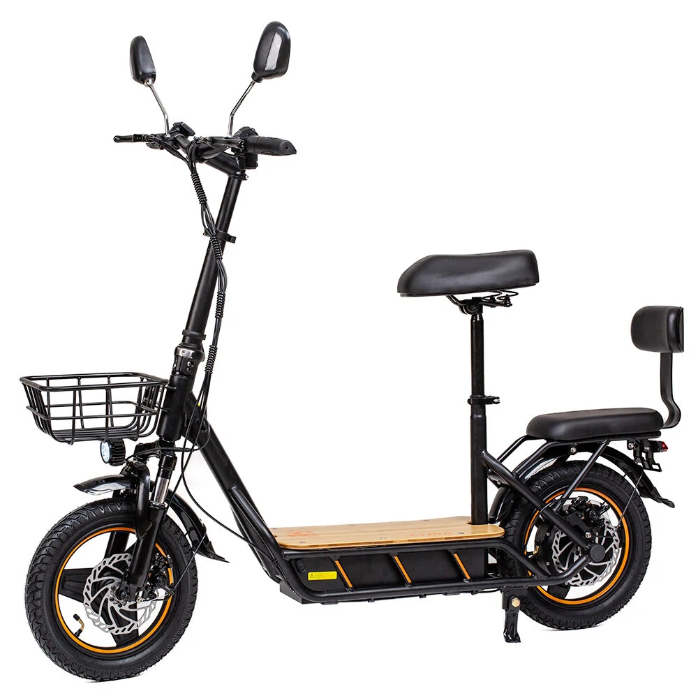 [EU DIRECT] Kukirin C1 Pro 2024 Version 48V 26Ah 500W (PEAK 802W) 14 Inches Folding Off-Road Tire Electric Scooter With Seat 100KM Mileage Max Load 120KG