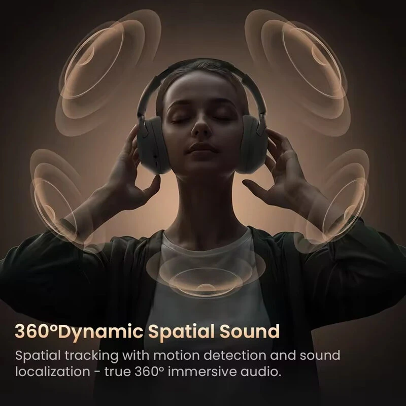 HAYLOU S40 ANC Wireless Headphone bluetoth V6.0 Headset 50dB Noise Canceling LDAC Hi-Res 3D Spatial Audio Dual Drivers Over Ear Headphones with Mic