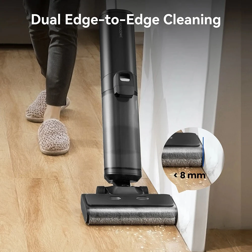 [EU Direct] Proscenic F20A Cordless Vacuum and Mop, 35min Runtime, LED Screen, Self-Cleaning & Air Drying, All-Around Edge Cleaning, App Control, Solid-Liquid Separation