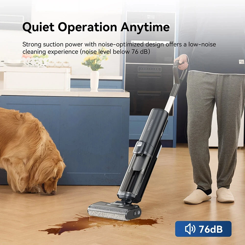 [EU Direct] Proscenic F20A Cordless Vacuum and Mop, 35min Runtime, LED Screen, Self-Cleaning & Air Drying, All-Around Edge Cleaning, App Control, Solid-Liquid Separation