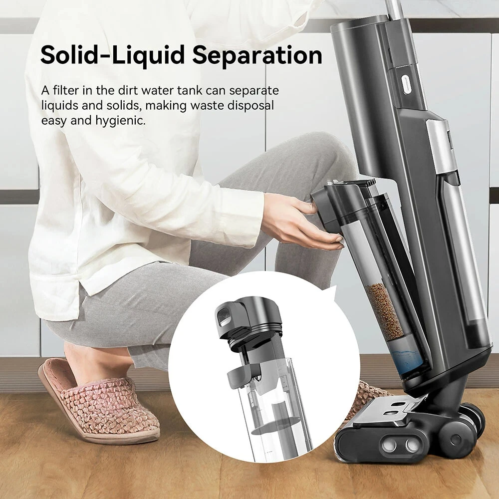 [EU Direct] Proscenic F20A Cordless Vacuum and Mop, 35min Runtime, LED Screen, Self-Cleaning & Air Drying, All-Around Edge Cleaning, App Control, Solid-Liquid Separation