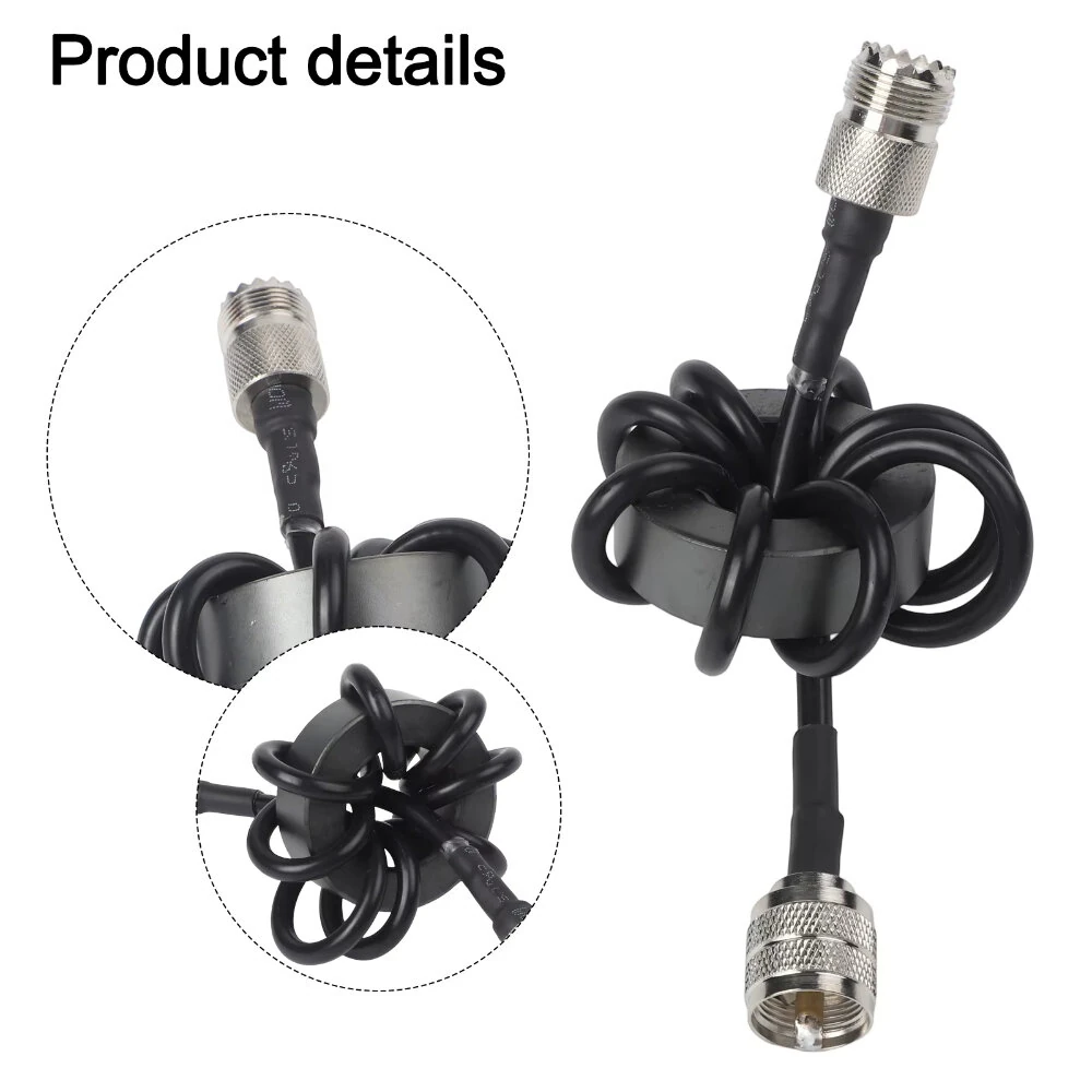 Shortwave Choke Coil Magnetic Ring EM-25 EM-43 HF Radio Accessory 200W 1000W Noise Suppression Electromagnetic Interference Reduction