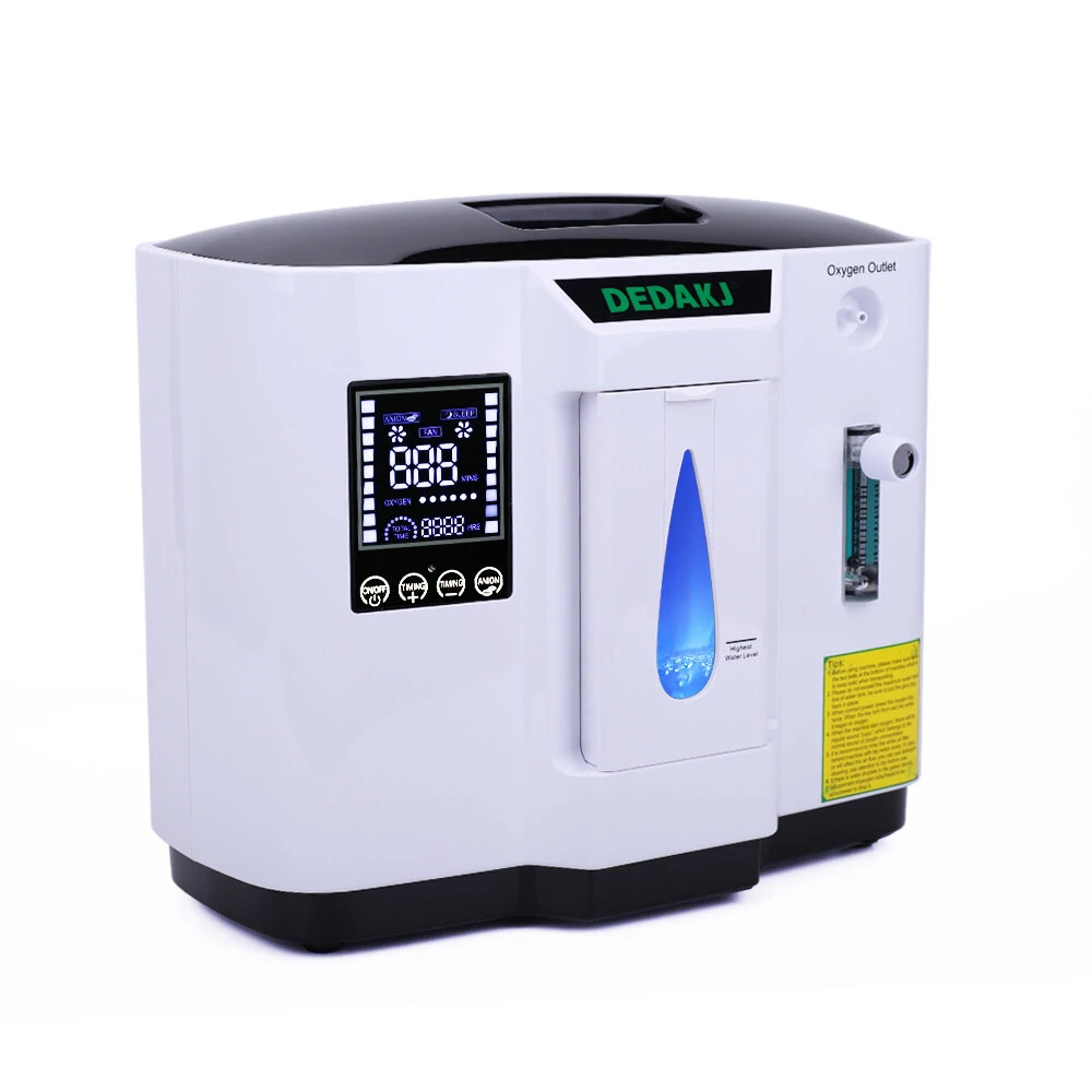 [EU Direct] DEDAKJ 1-7L Adjustable Home Oxygen Concentrator DDT-1A 1b Oxygen Generator Portable Oxygen Machine without Nebulizer Function