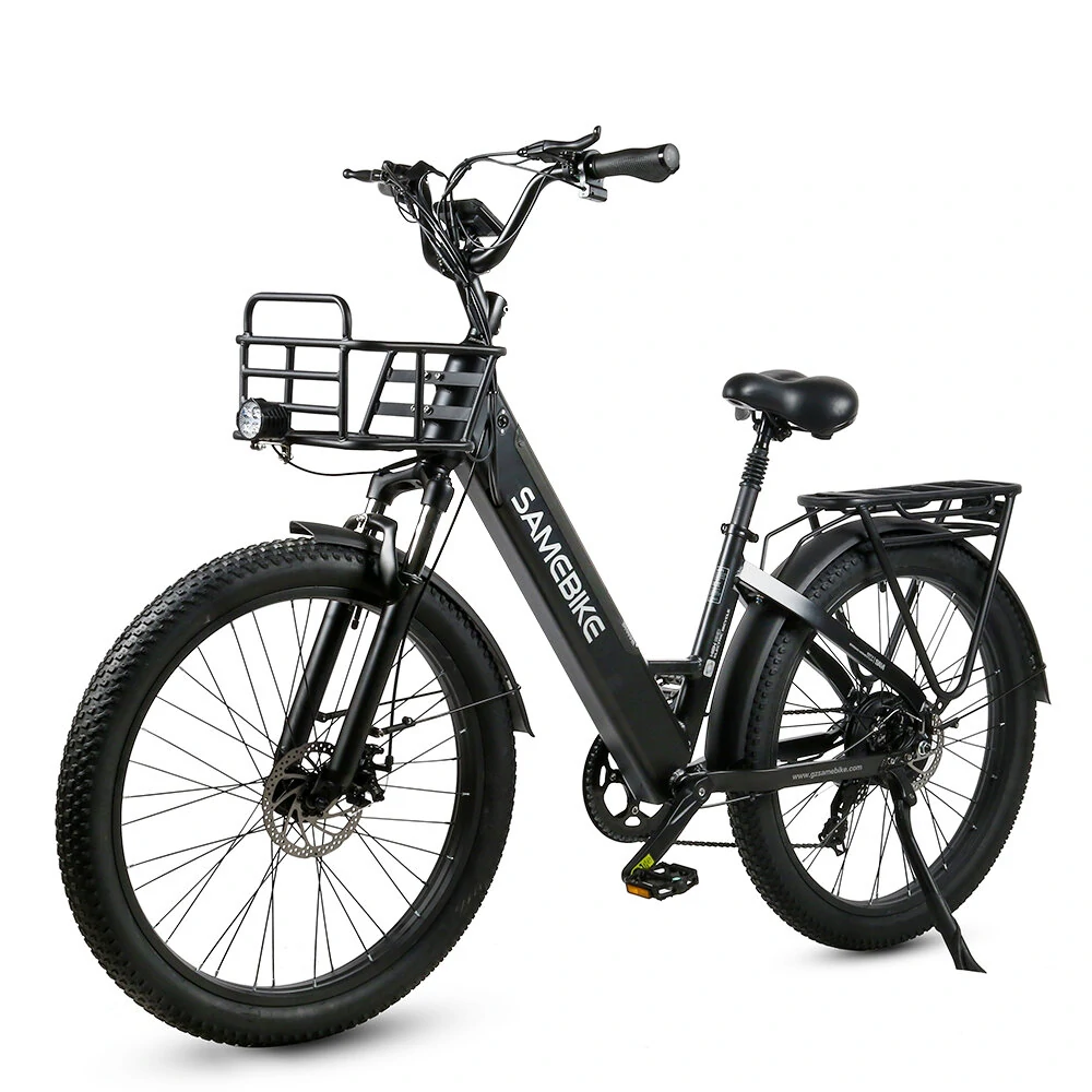 [EU Direct] SAMEBIKE RS-A01 PLUS Electric Bike 14Ah 48V 750W Peak Power 26 Inches Electric Bike Smart Bike 40-80km Mileage Max Load 100-150kg With EU Plug Dual Dics Brake