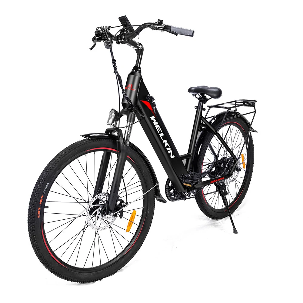 [EU Direct] WELKIN WKEM002 Electric Bike 36V 15AH Battery 500W Motor 27.5inch Tires 7-Speed 100-110KM Mileage 120KG Payload Electric Bicycle