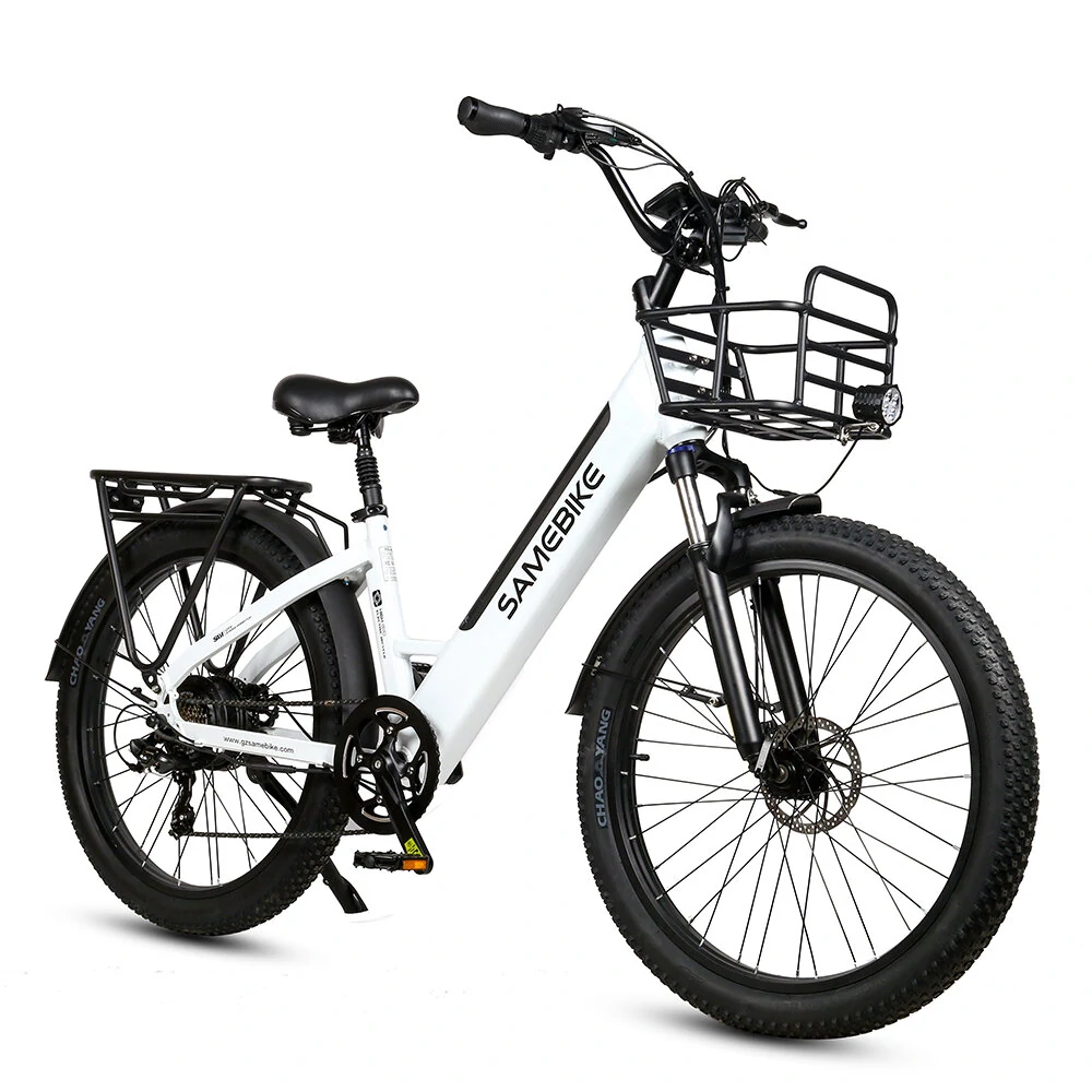 [EU Direct] SAMEBIKE RS-A01 PLUS Electric Bike 14Ah 48V 750W Peak Power 26 Inches Electric Bike Smart Bike 40-80km Mileage Max Load 100-150kg With EU Plug Dual Dics Brake