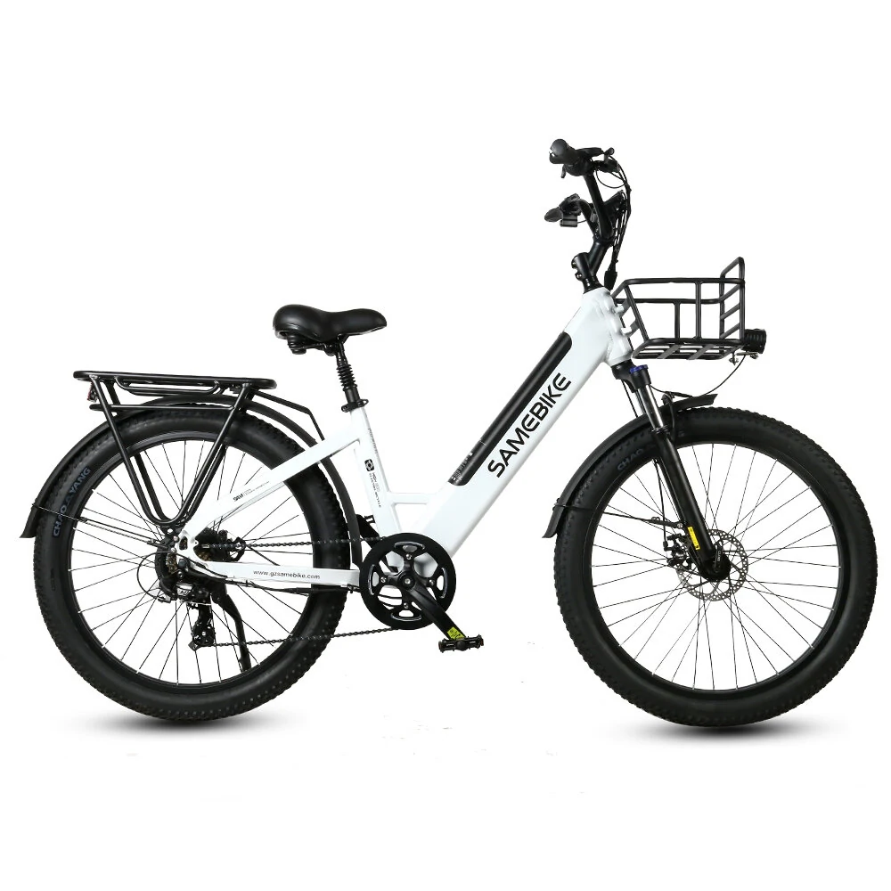 [EU Direct] SAMEBIKE RS-A01 PLUS Electric Bike 14Ah 48V 750W Peak Power 26 Inches Electric Bike Smart Bike 40-80km Mileage Max Load 100-150kg With EU Plug Dual Dics Brake