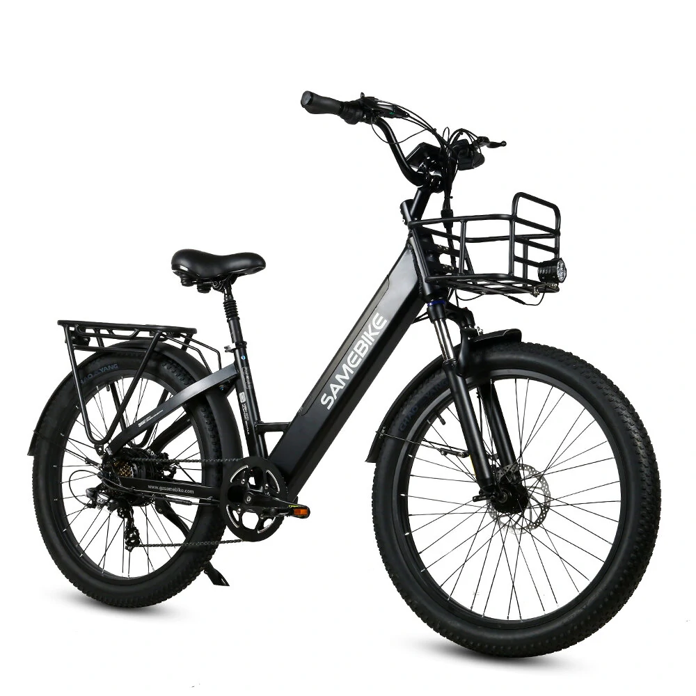 [EU Direct] SAMEBIKE RS-A01 PLUS Electric Bike 14Ah 48V 750W Peak Power 26 Inches Electric Bike Smart Bike 40-80km Mileage Max Load 100-150kg With EU Plug Dual Dics Brake