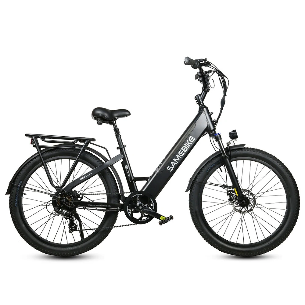 [EU Direct] SAMEBIKE RS-A01 PLUS Electric Bike 14Ah 48V 750W Peak Power 26 Inches Electric Bike Smart Bike 40-80km Mileage Max Load 100-150kg With EU Plug Dual Dics Brake