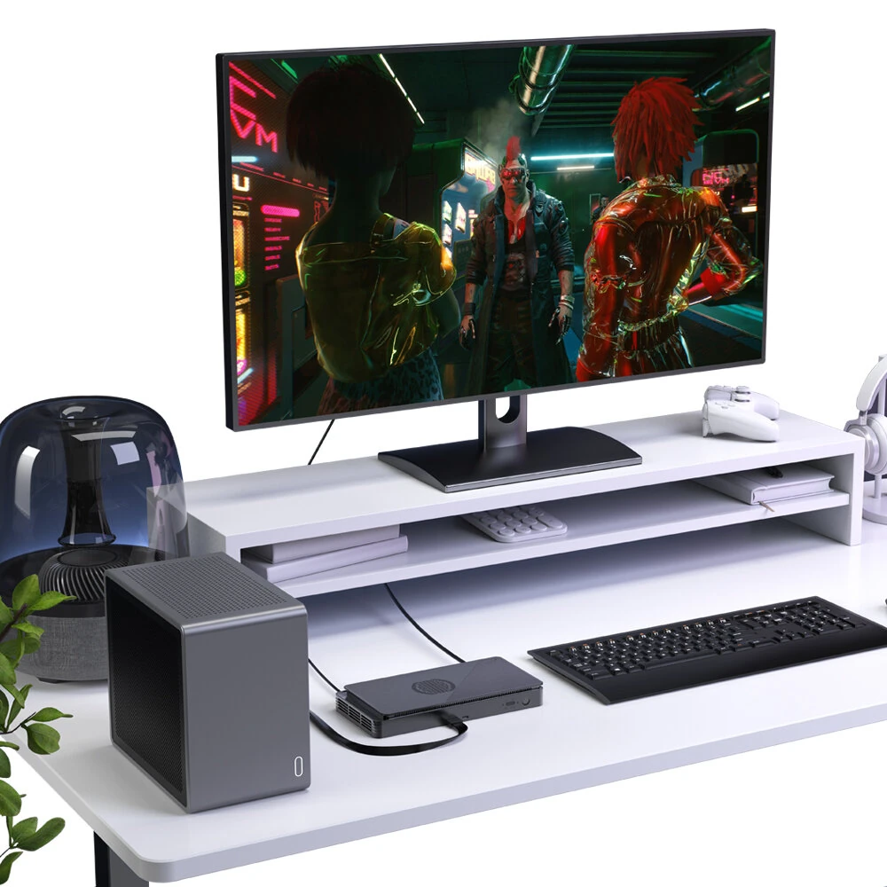 GPD G1 External GPU Dock with Oculink USB4 Port AMD RX7600M XT 63Gbps 240W GaN 4K 120Hz PCIE4.0×4 Notebook Laptop To External Video Graphics Card Expansion Dock