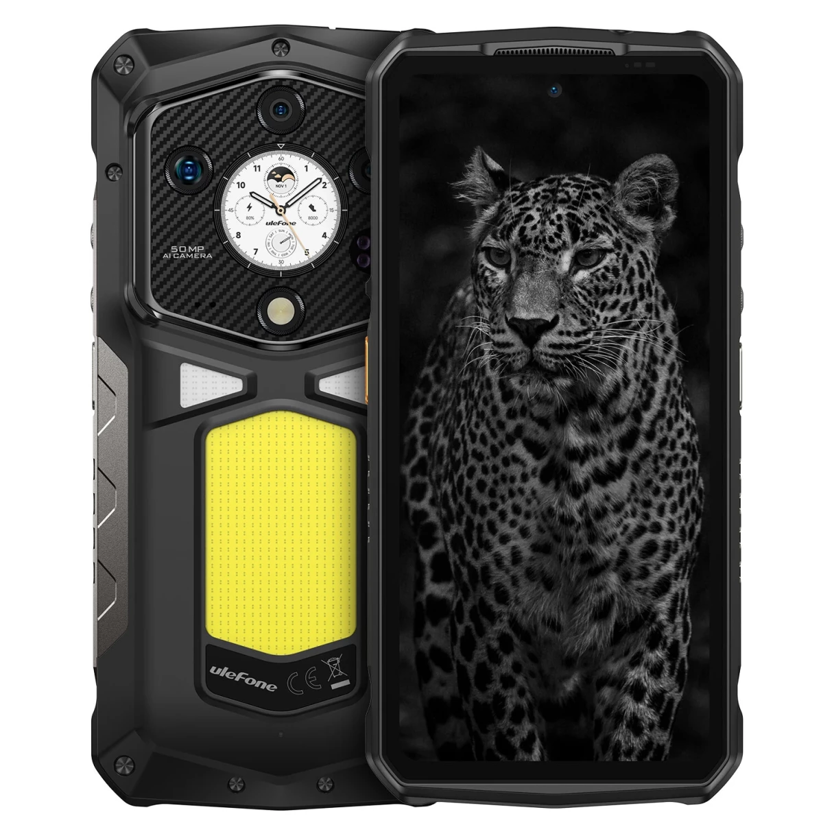 Ulefone Armor 29 Ultra 5G AI AMOLED Dual Display 32GB 1TB 21200mAh Versatile LED Light Warning Light 50MP Camera 64MP Night Vision Dimensity 9300+ 6.67 inch 120Hz 120W Fast Charge Android 15 WiFi 7 NFC IP68 IP69K Waterproof Rugged Smartphone