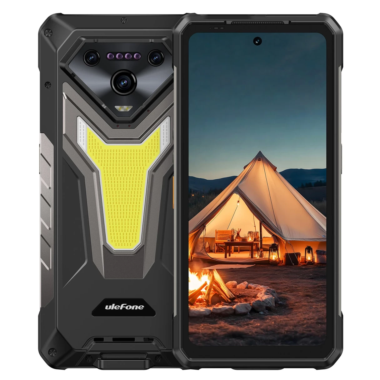 Ulefone Armor 34 5G AI 25500mAh 32GB RAM 512GB ROM 50MP Triple Camera 64MP Night Vision 6.95 inch 120Hz Versatile LED Light Warning Light 66W Fast Charge Android 15 Dimensity 7300 Android 15 NFC IP68 IP69K Waterproof Rugged Smartphone