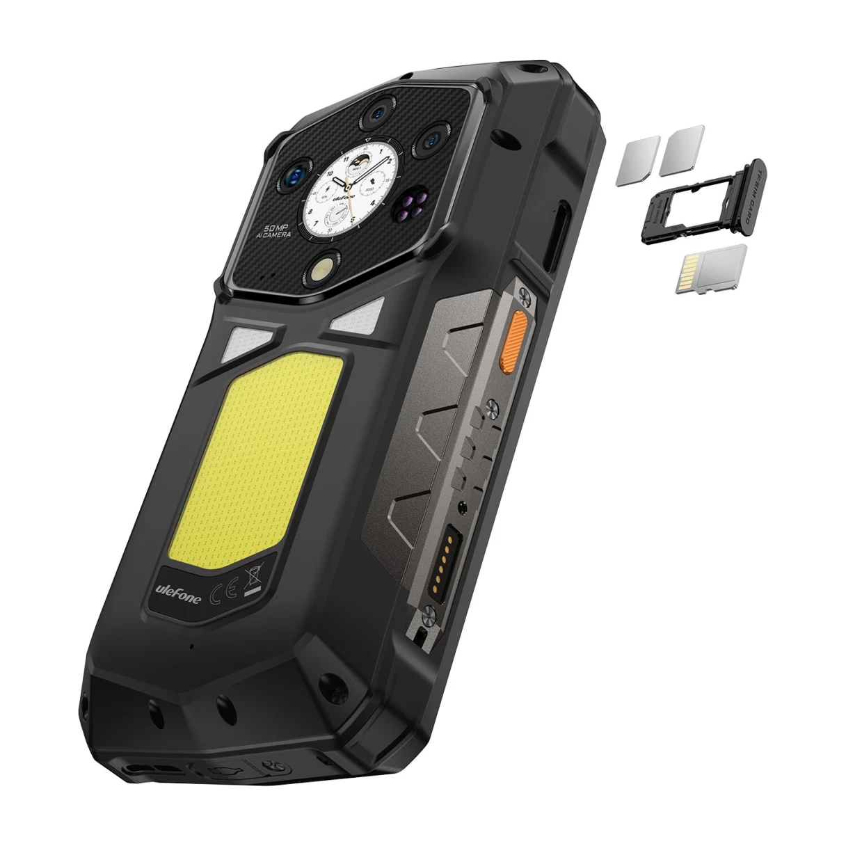 Ulefone Armor 29 Ultra 5G AI AMOLED Dual Display 32GB 1TB 21200mAh Versatile LED Light Warning Light 50MP Camera 64MP Night Vision Dimensity 9300+ 6.67 inch 120Hz 120W Fast Charge Android 15 WiFi 7 NFC IP68 IP69K Waterproof Rugged Smartphone