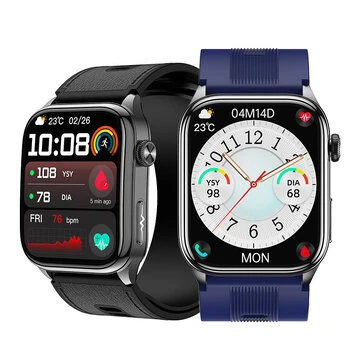 S101 2.06-inch AMOLED Display Aur Pump Cuff Design ECG EDA Test NFC Function bluetooth Call Non-invasive Blood Glucose Body Compostion & BMI Measurement Emotion Fatigue Detection Heart Rate B