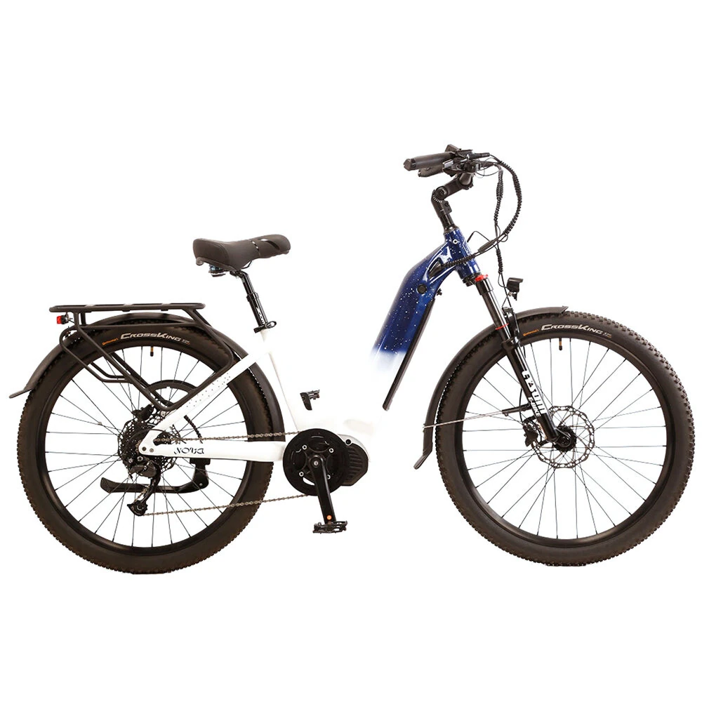 [EU DIRECT] CYSUM Nova Electric Bike 48V 14AH LG Battery 500W Mid-drive Motor 27.5inch Tires 80-120KM Max Mileage 150KG Max Load Electric Bicycle