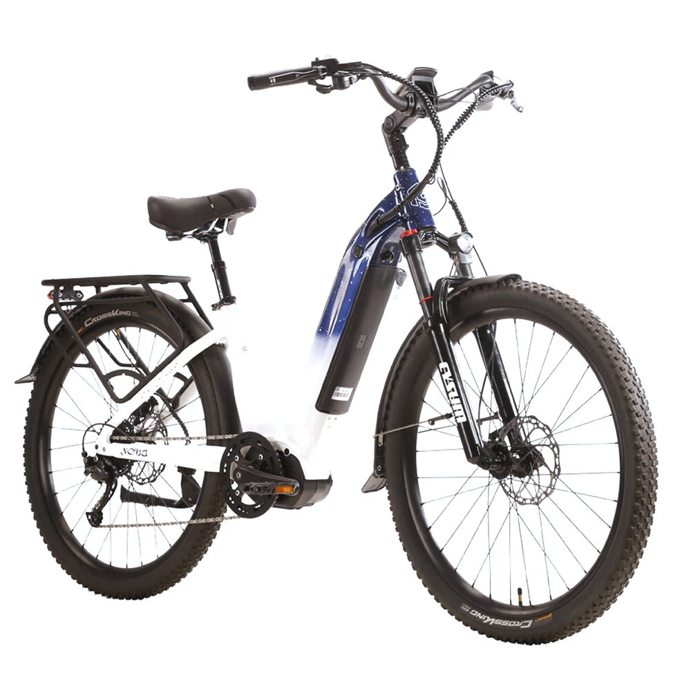 [EU DIRECT] CYSUM Nova Electric Bike 48V 14AH LG Battery 500W Mid-drive Motor 27.5inch Tires 80-120KM Max Mileage 150KG Max Load Electric Bicycle