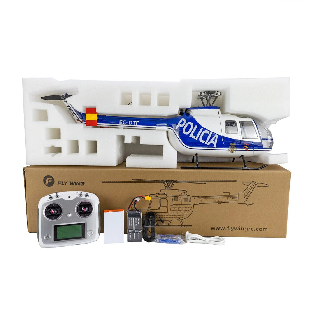 FLY WING BO-105 470 Class 2.4G 6CH GPS Stabilized Scale RC Helicopter RTF With H1 Flight Controller