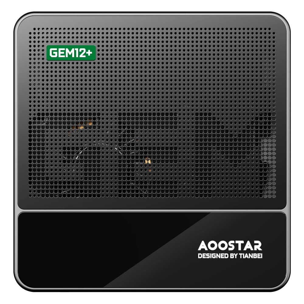 AOOSTAR GEM12+ AMD Ryzen 7 PRO 8845HS 8 Core 16-thread Mini PC 32GB DDR5 RAM 1TB SSD 4K Quad Screen Output WIFI6 BT5.2 HD USB4 Type-C Dual 2.5G LAN Mini Computer Desktop PC