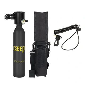 [EU Direct] DIDEEP 0.5L Mini Scuba Tank Kit Portable Oxygen Cylinder Breather Diving Scuba Bottle for Backup Air Source Automatic Air Compressor Optional