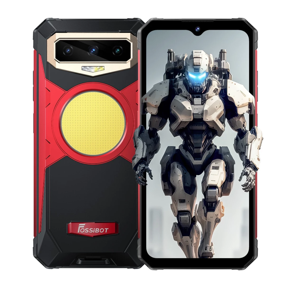 FOSSiBOT F102 Camping Light 108MP Triple Camera Night Vision 20GB 256GB 16500mAh 33W Fast Charging 6.58 inch 120Hz Helio G99 IP68 IP69K Waterproof 4G Rugged Smartphone