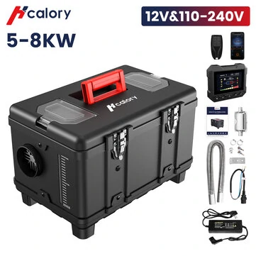 HCALORY Air Diesel Heater Parking Heater bluetooth 8KW 12V LCD Remote Control for Bus
