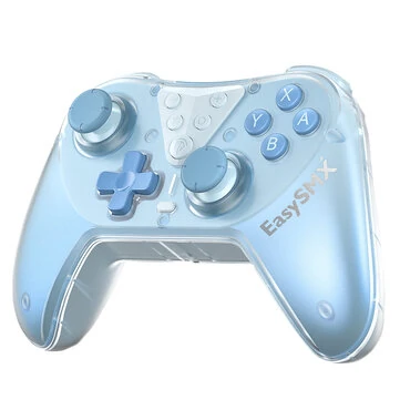 EasySMX T39 Dual Mode Gaming Controller with Hall Effect Joystick 4-Level Vibration 21H Playtime Wired bluetooth Gamepad for Nintendo Switch PC Steam Deck iOS Android with Macro Button 6-Axis