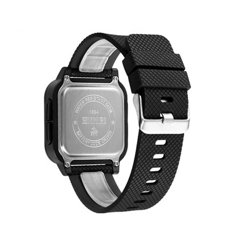 SKMEI Square Large Screen Men Sports Electronic Watch Waterproof Watch Night Light Digital Wrist Watches, Suitable For Boys And Girls, Birthday Gift