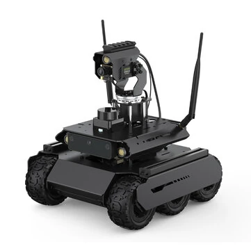 Jetson Orin Nano UGV Rover ROS2 6 Wheels 4WD Open Source AI Robot with Dual Controllers Gimbal 360° Flexible For Jetson Orin Series Board