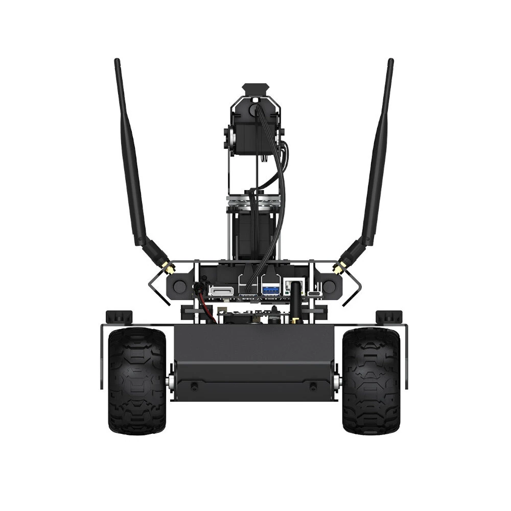 Jetson Orin Nano UGV Rover ROS2 6 Wheels 4WD Open Source AI Robot with Dual Controllers Gimbal 360° Flexible For Jetson Orin Series Board