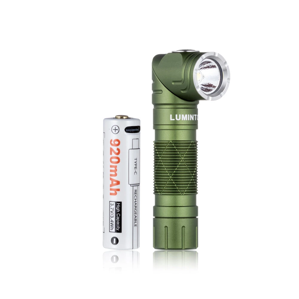 Lumintop L1 Rotating Flashlight 900 Lumen 126 Meters L Flashlight 90 Degree Change 14500 Flashlight with Magnetic Tail Camping Flashlight Torch