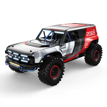 MJX H8P 1/8 2.4G 4WD 4CH Sensored Brushless Motor RC Car Crawler Vehicle Model RTR Bronco Baja 1000 Genuine Authorization with Remote Diff Locks