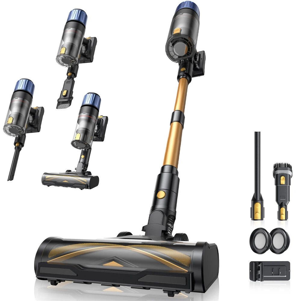 [EU Direct] Proscenic P15 Cordless Stick Vacuum Cleaner, 50kPa 580W Powerful Suction, 70min Runtime, Green Light, HEPA Filter, 6 Layers Filter
