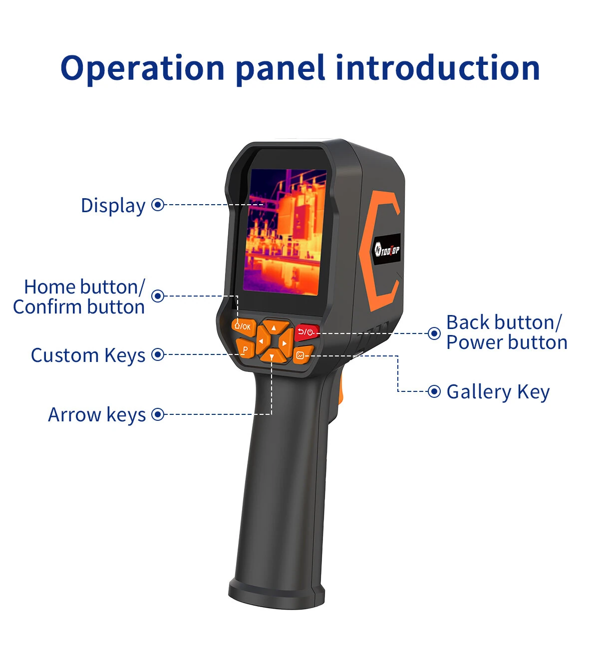 EU Direct AV TOOLTOP ET693B ET693C Thermal Imaging Camera 512*384 SUPER IR Resolution -20°C to 550°C Temperature Range 2.8 Inch Screen USB Type-C High Precision Industrial Inspection