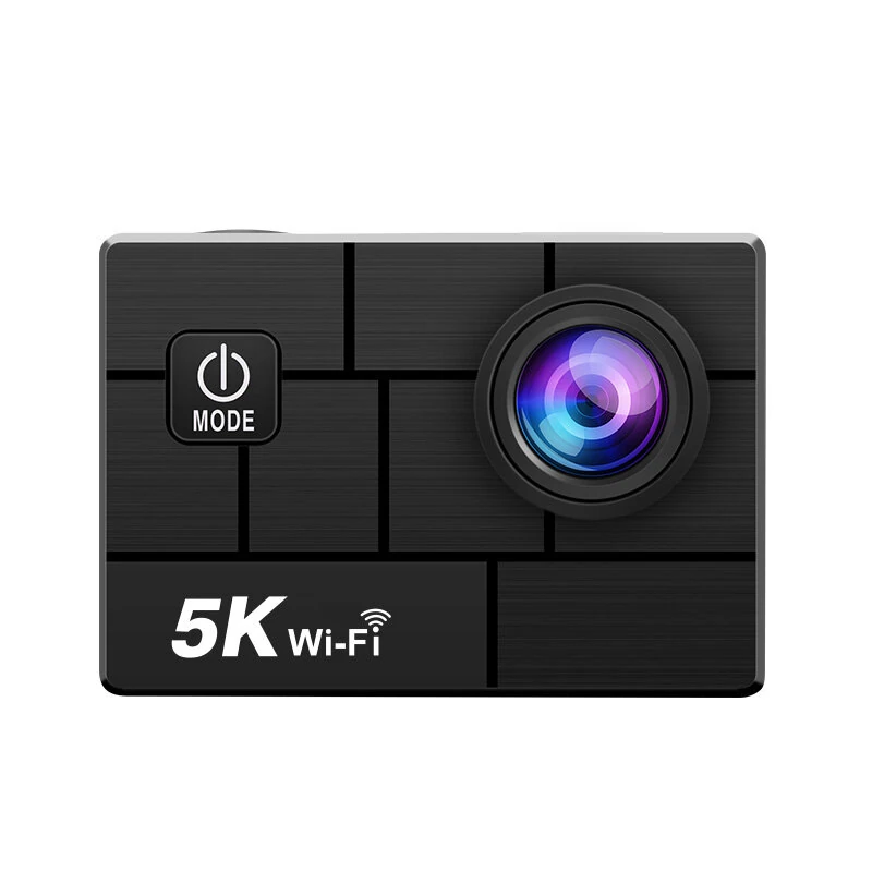 AUSEK 5K Action Camera Sports Camera Waterproof HD Single Screen WIFI Outdoor Cycling Anti-Shake Sports Camera  2 Inches