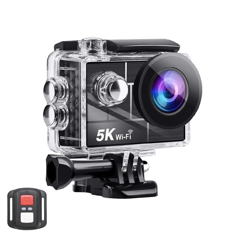 AUSEK 5K Action Camera Sports Camera Waterproof HD Single Screen WIFI Outdoor Cycling Anti-Shake Sports Camera  2 Inches