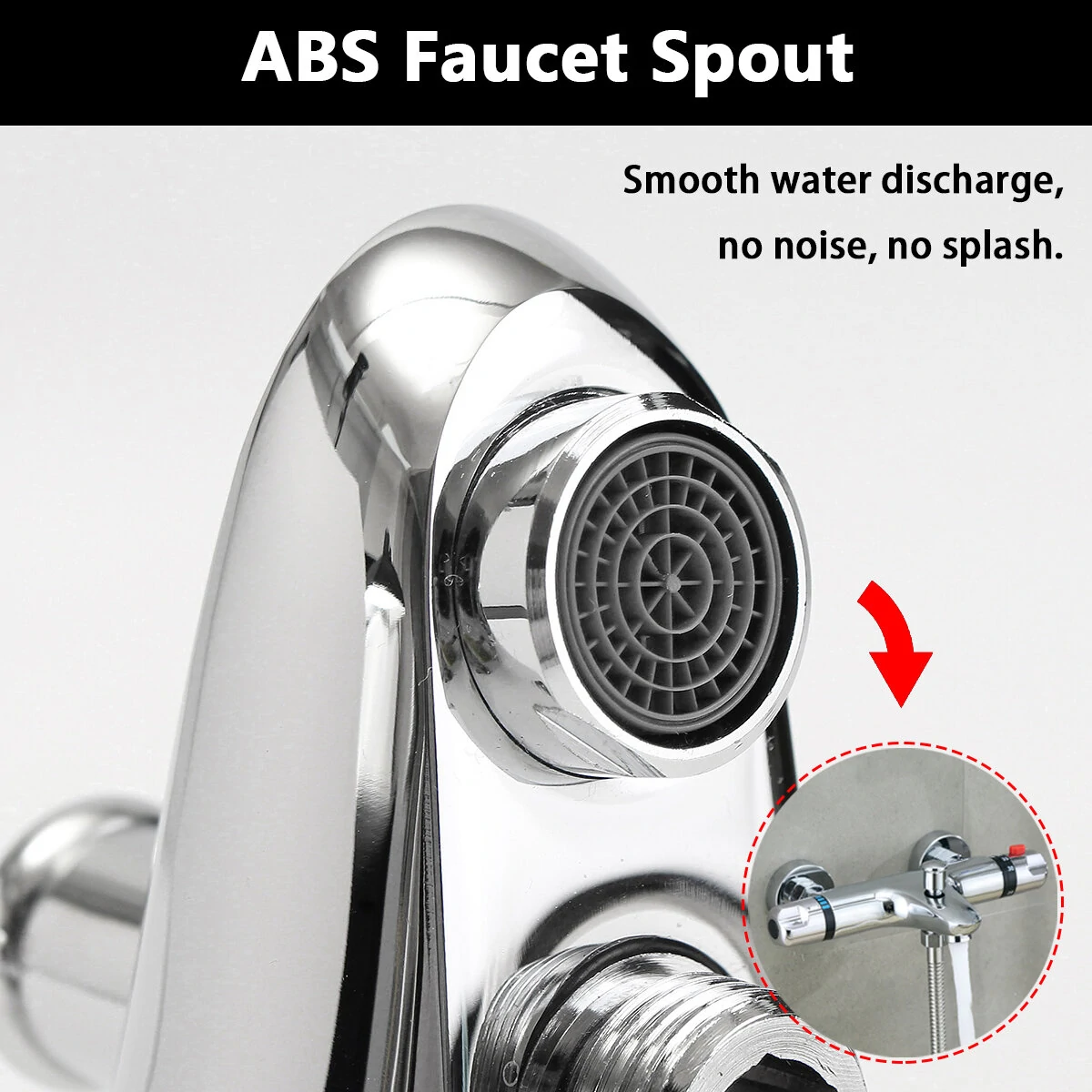 Bathroom Brass Chrome Thermostatic Shower Faucet Mixer Value Dual Handle Bathtub Shower Faucet Cold /Hot Wall Mounted