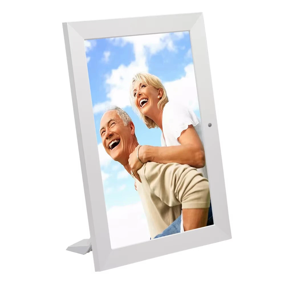 1003L 10" IPS Digital Picture Frame 1280x800 HD Photo Video Player Remote Control Calendar Clock Plug-and-Play SD/USB Wall Mount Home Decor Gift for Family