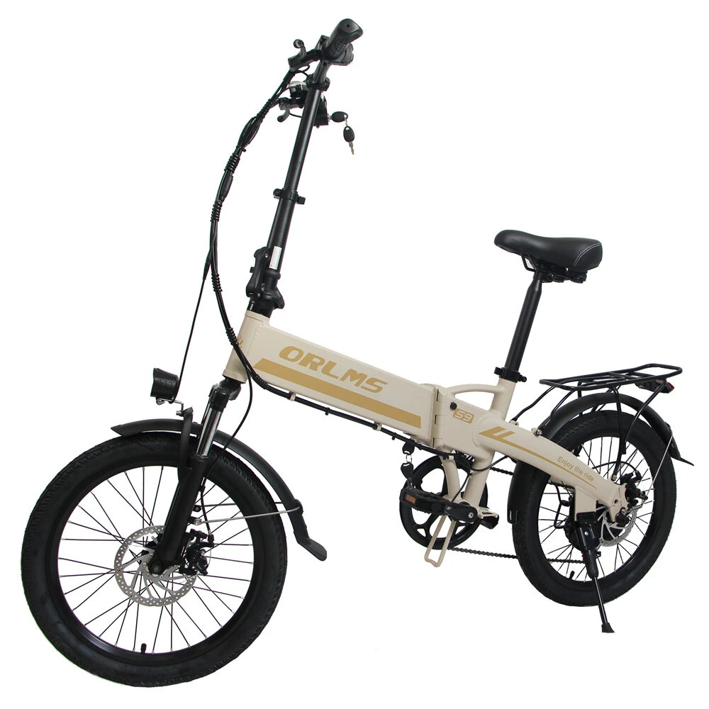 [EU Direct] ORLMS S9 Electric Bike 48V 13Ah Battery 500W Motor 20inches Tires 48KM Max Mileage 120KG Max Load Electric Bike