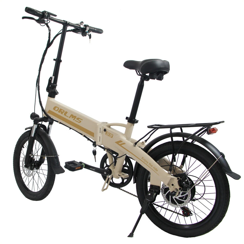 [EU Direct] ORLMS S9 Electric Bike 48V 13Ah Battery 500W Motor 20inches Tires 48KM Max Mileage 120KG Max Load Electric Bike