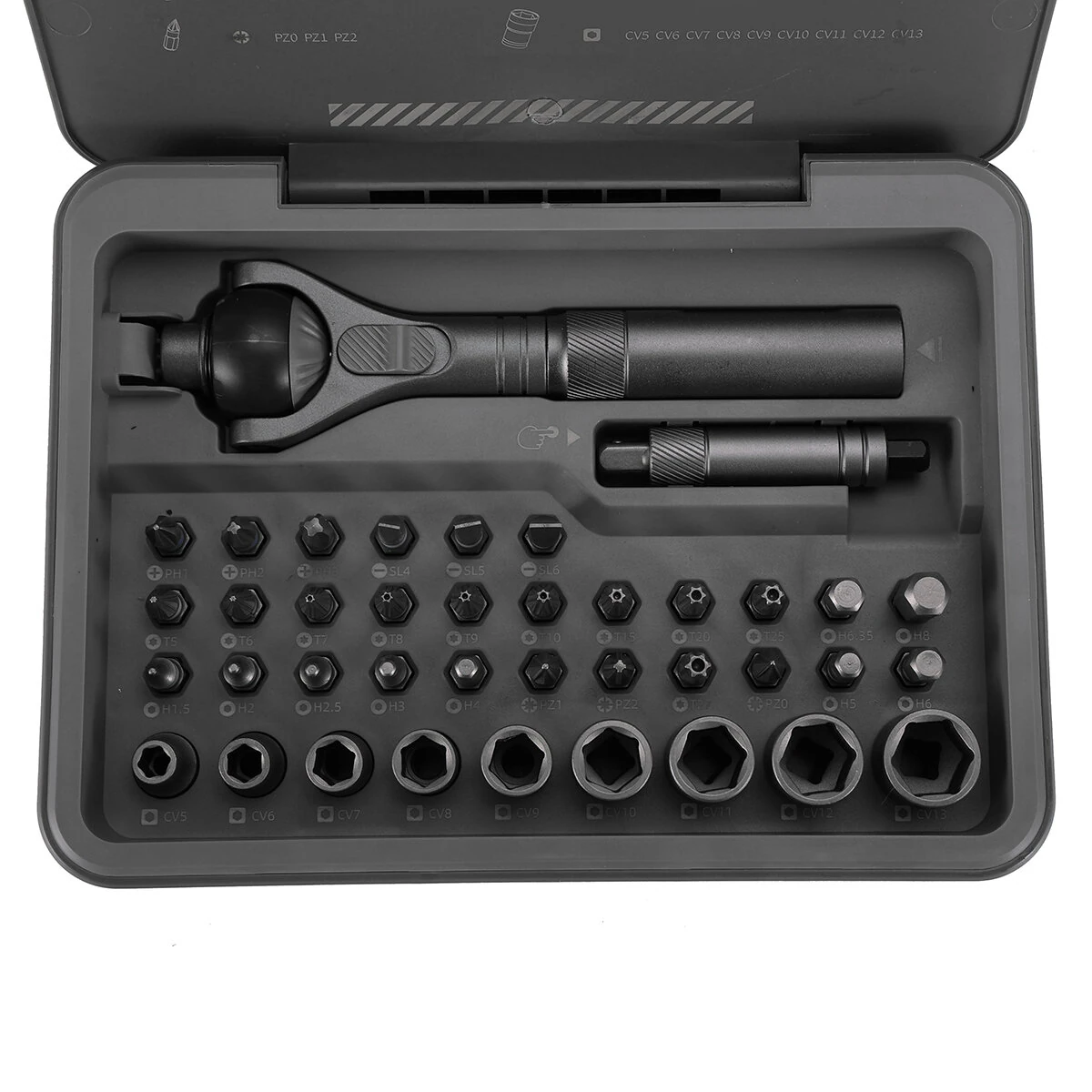 DUKA RS2 Ratchet Screwdriver Set with 40-in-1 Accessories Precision Structure 180° Universal Ratchet Head Multi-Magnetic Design