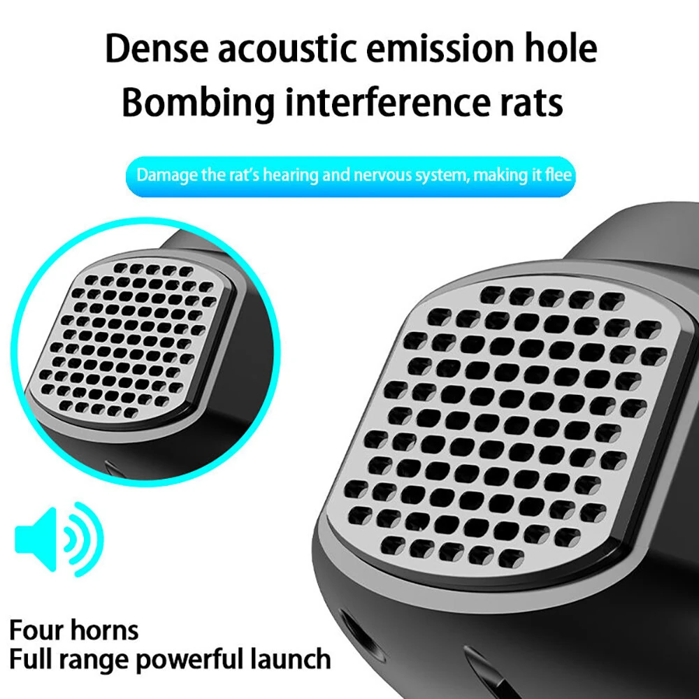 20kHz - 45kHz Ultrasonic Mouse Repeller High Power Mosquito Repeller Insect Repeller 360° Repeller for Large Homes Warehouses Hotels And Office Spaces