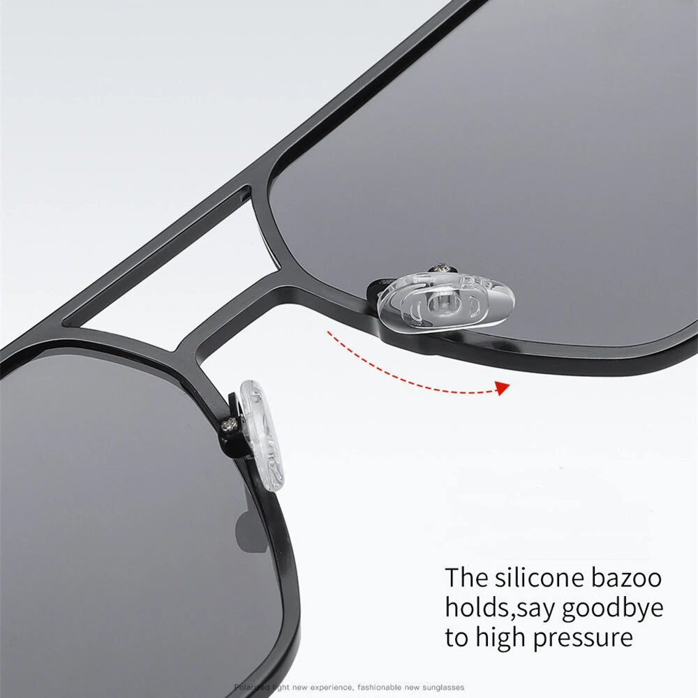 Classic Fashion Mg Aluminum Sunglasses for Men UV400 Protection Photochromic Sun Glasses Night Vision Driving Eyeglasses