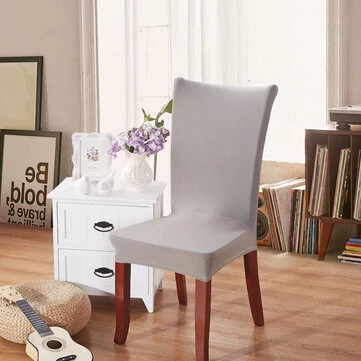 Honana WX-917 Elegant Fabric Solid Color Stretch Chair Seat Cover Computer Dining Room Hotel Wedding Decor