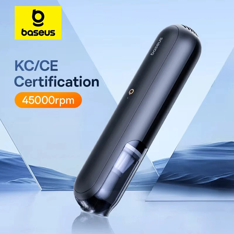 Baseus A0Pro Cordless Handheld  Car Vacuum Cleaner Portable 30W High Power 45000rpm Suction Type-C Rechargeable Wet & Dry for Car Home