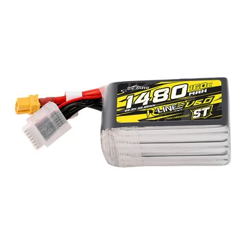 Tattu R-Line Version 6.0 22.2V 1480mAh 160C 6S ST Lipo Battery XT60 Plug for SpeedyBee Master 5 V2 DarwinFPV CineApe35 6S iFlight Nazgul XL5 ECO 6S Nazgul DC5 ECO DJI O3 HD 6S RC Drone FPV Ra