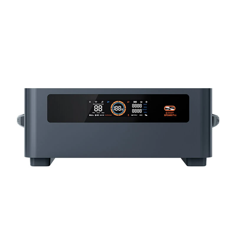 Blackview OSCAL PowerMax 2400 Pro PM2400 Pro Dual-speaker 800w Grid-connected Function Rugged Power Station 2016Wh to 22176Wh LiFePO4 Battery Pack Power Bank with 16 Outputs 5 LED Light Modes Portable Roller Power Backup for Camping House Travelling